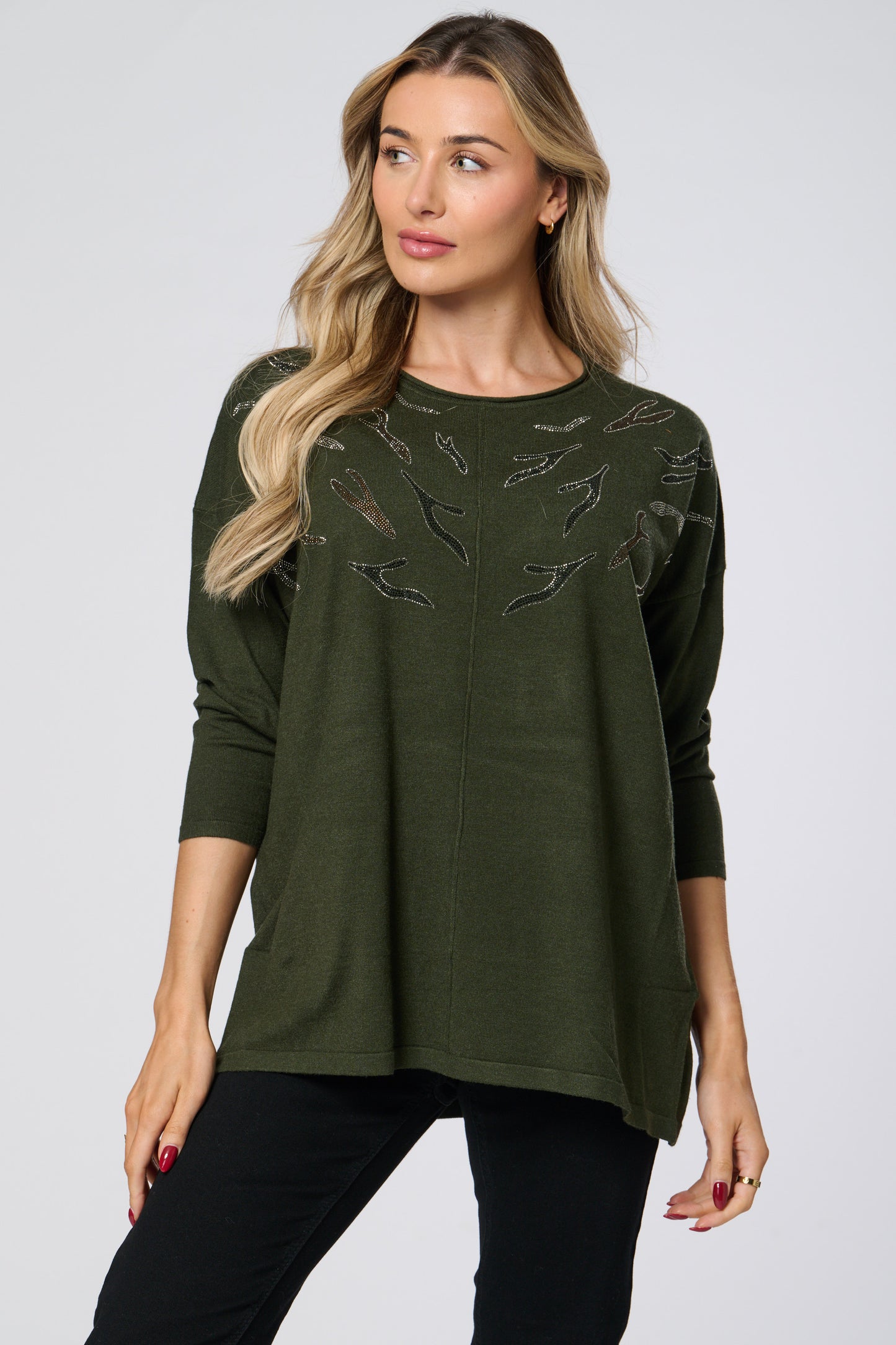 Embellished Knitted Top