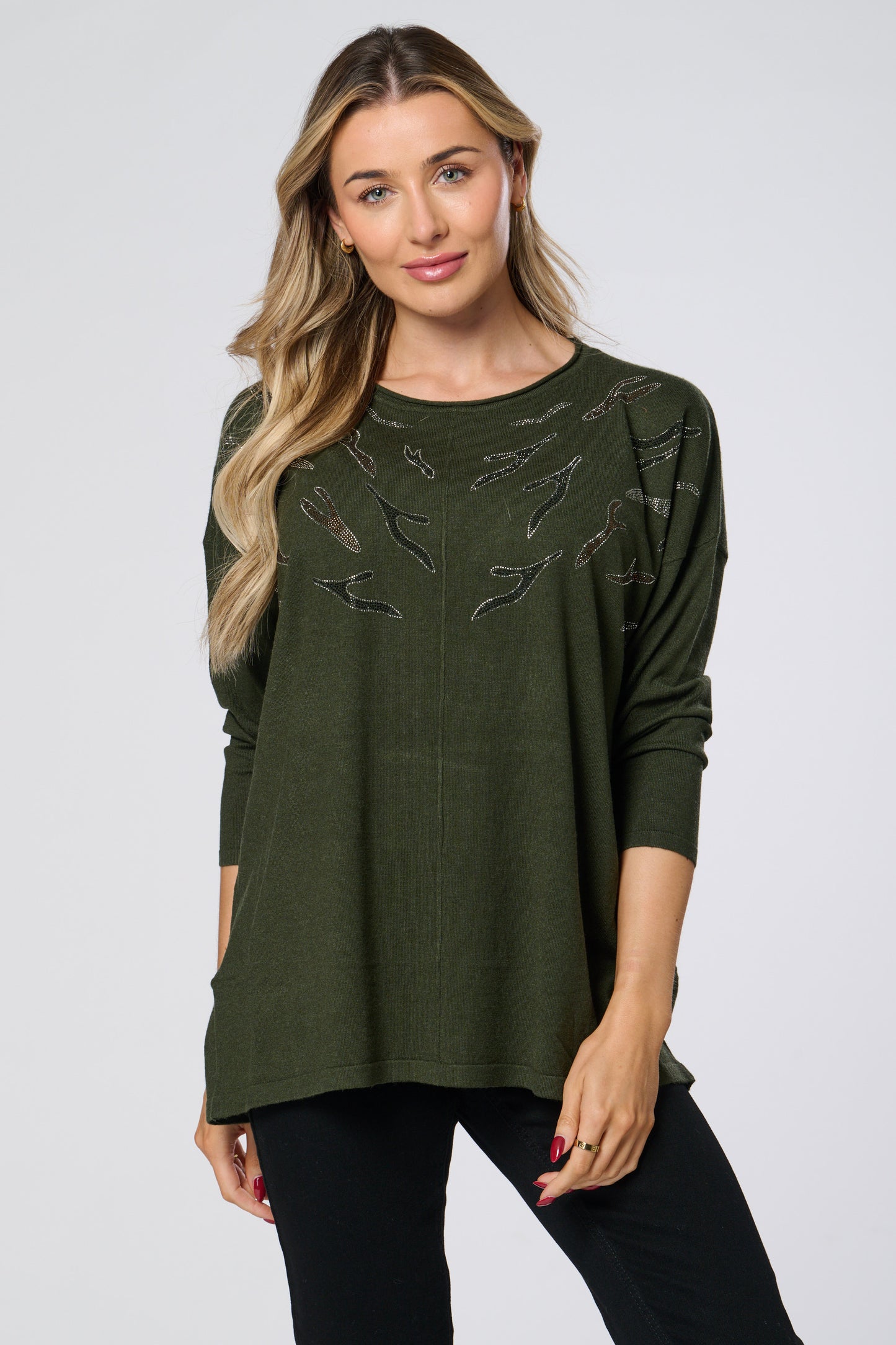 Embellished Knitted Top