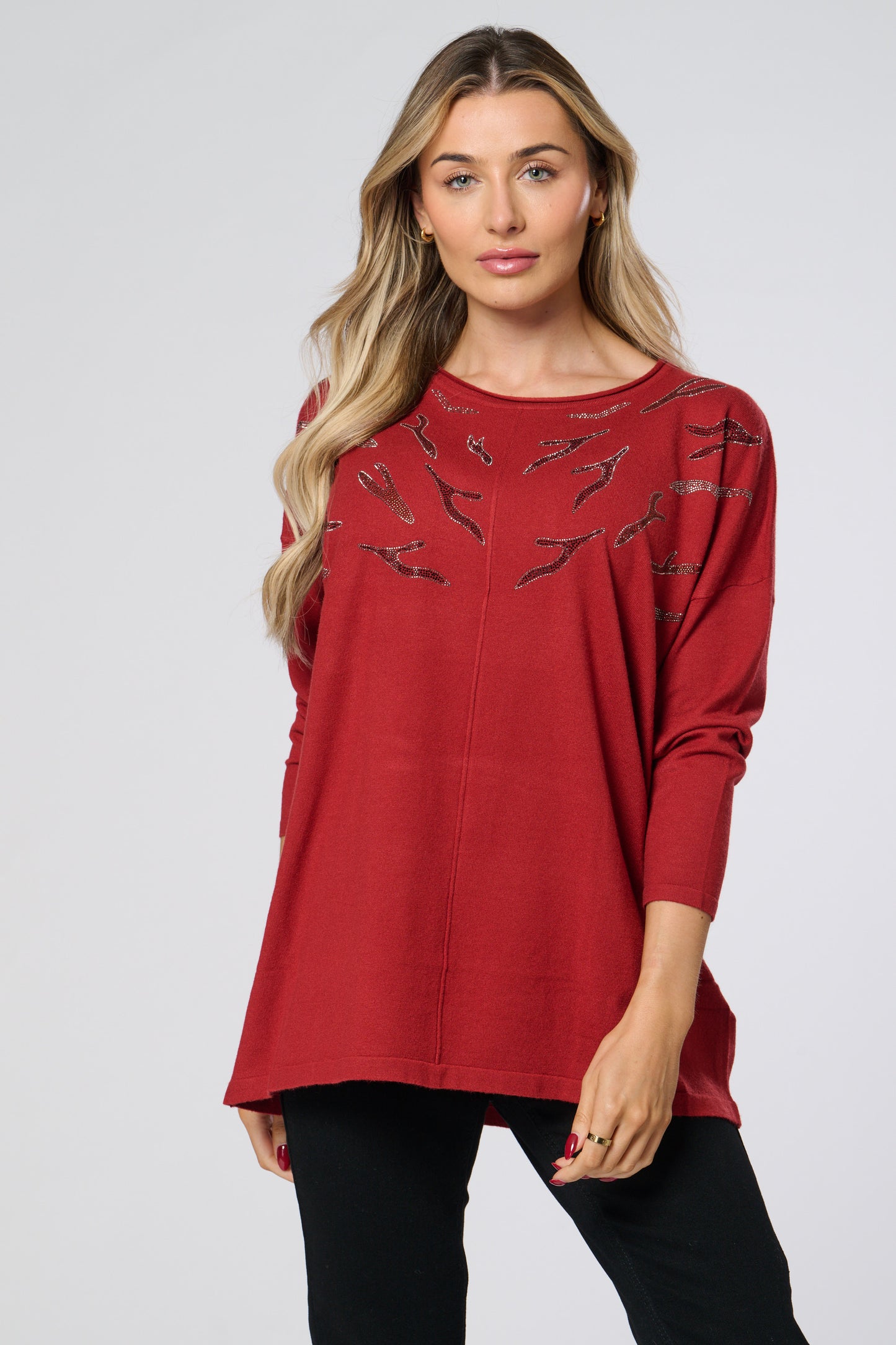 Embellished Knitted Top
