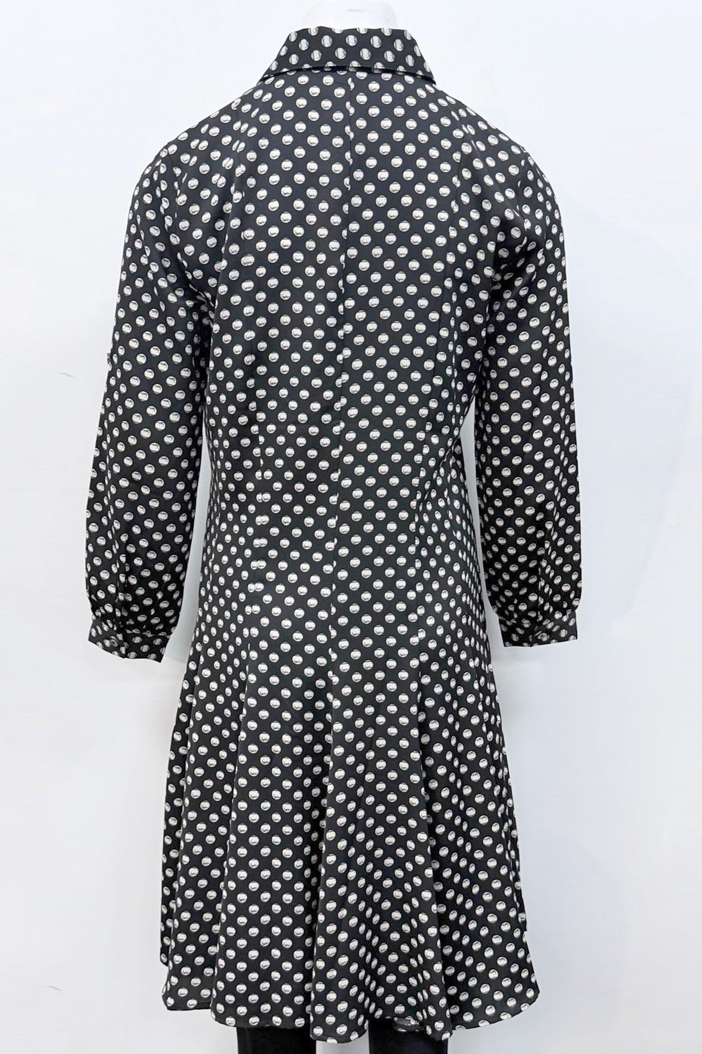 Spotted Multi-Panelled Shirt Dress