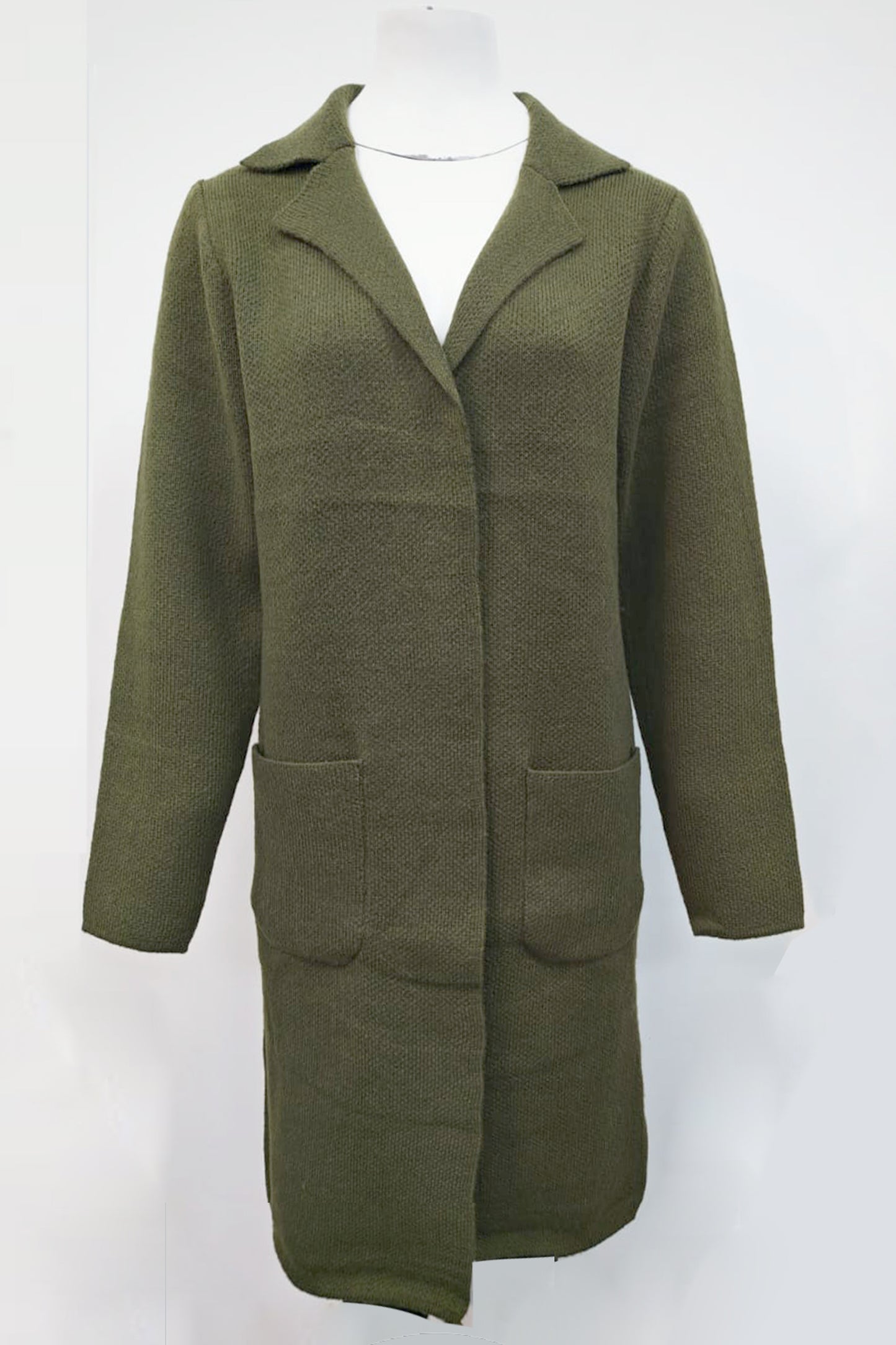 Full Sleeved Knitted Long Jacket