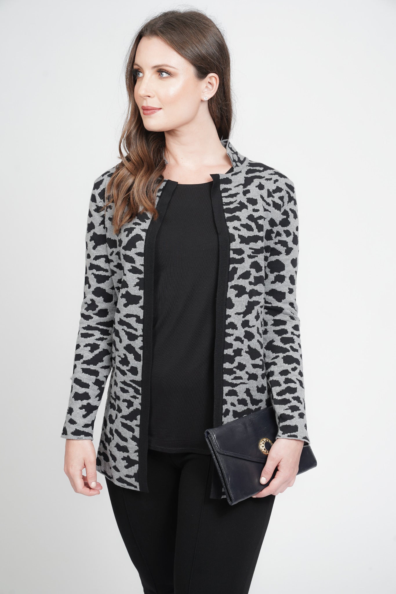 Long Sleeved Animal Knitted Cardigan