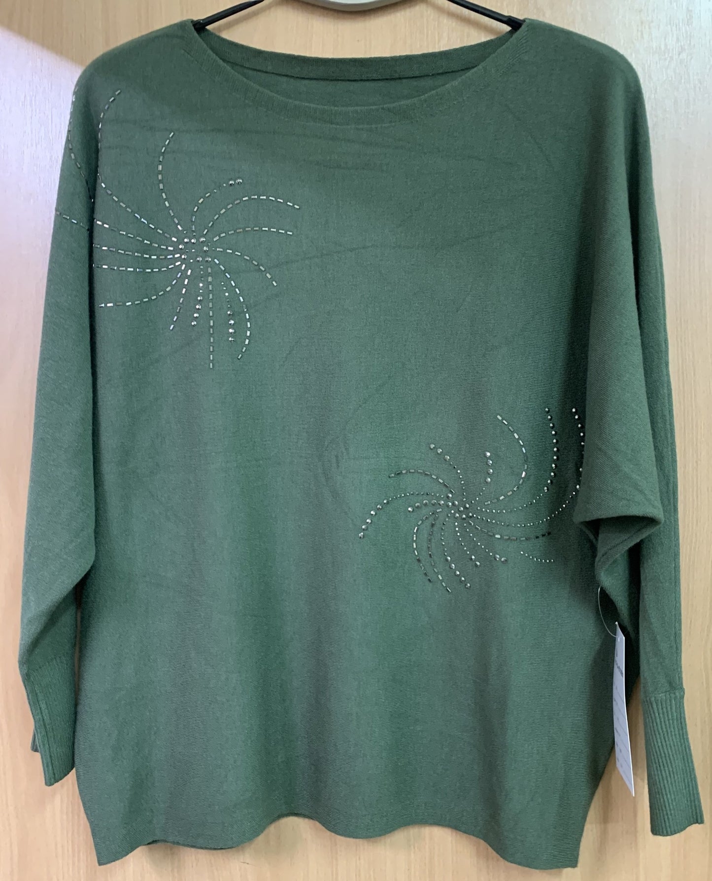 Diamante Embellished Knitted Top
