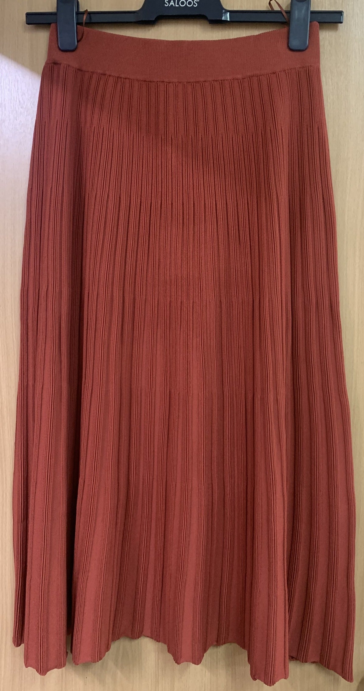 Winter Midi Ribbed Knitted Skirt
