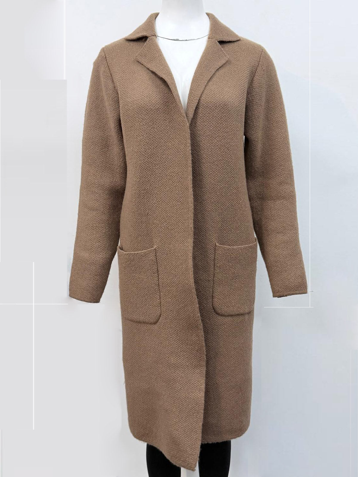 Full Sleeved Knitted Long Jacket