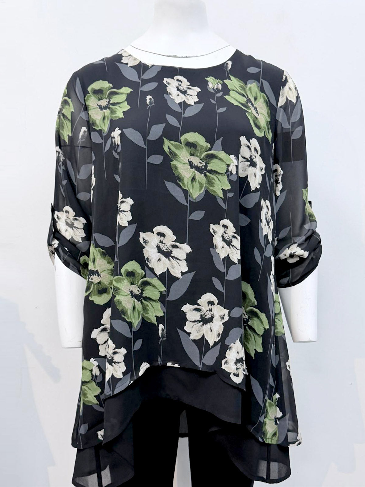 Floral Chiffon Wide Leg Trouser