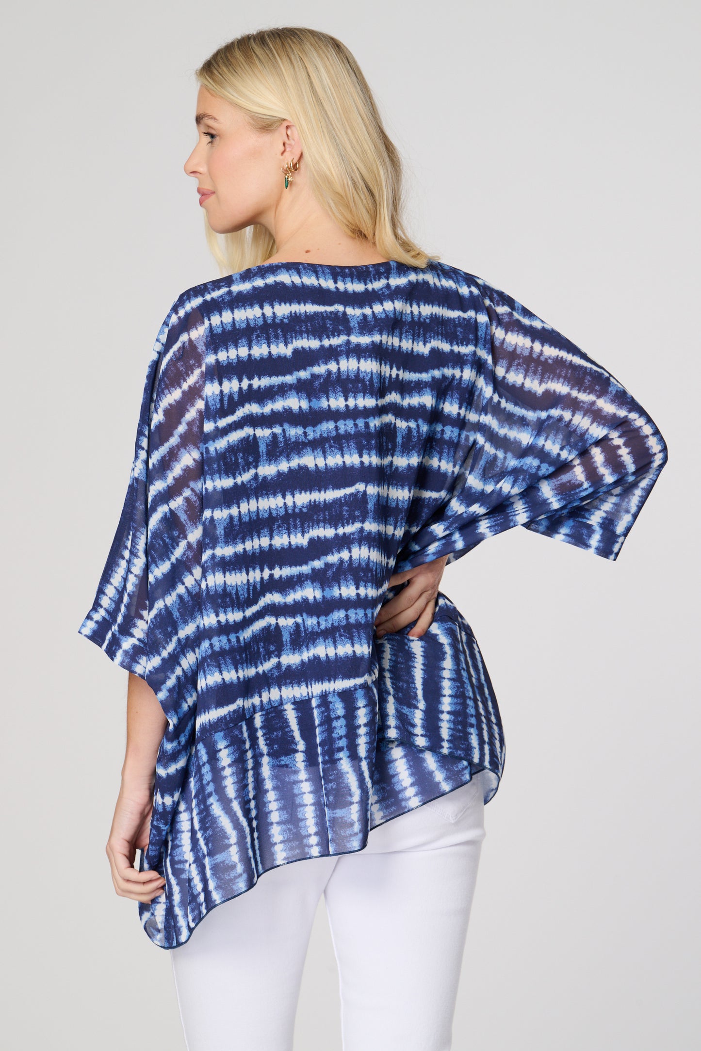 7936-A Oversized Square Shape Top with Hem Band (Wholesale Pack Of 7) Pre-Order