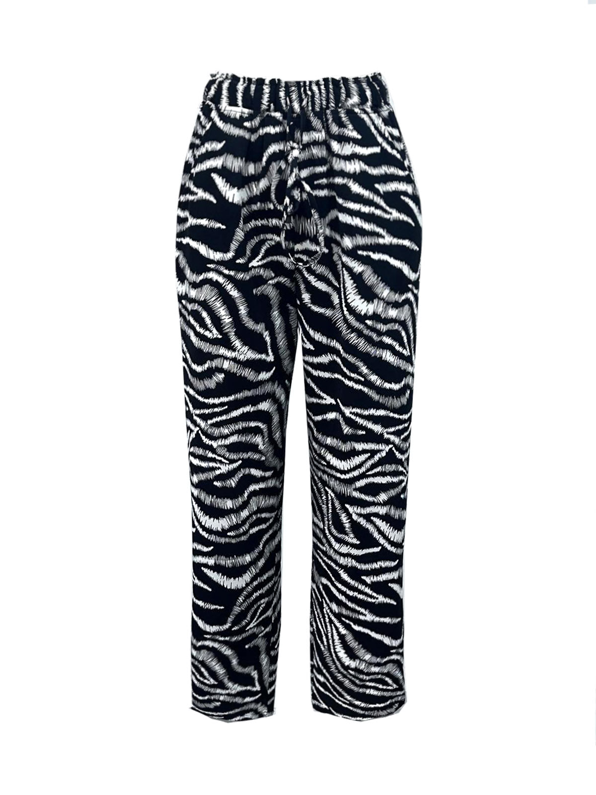 Animal Print Elasticated WaistTrouser
