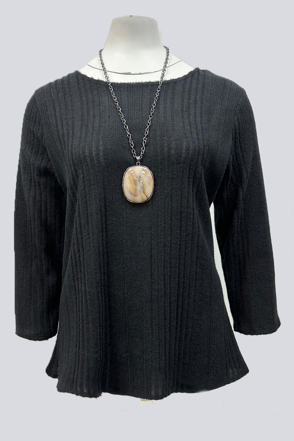 Stripe Textured Velvet Top