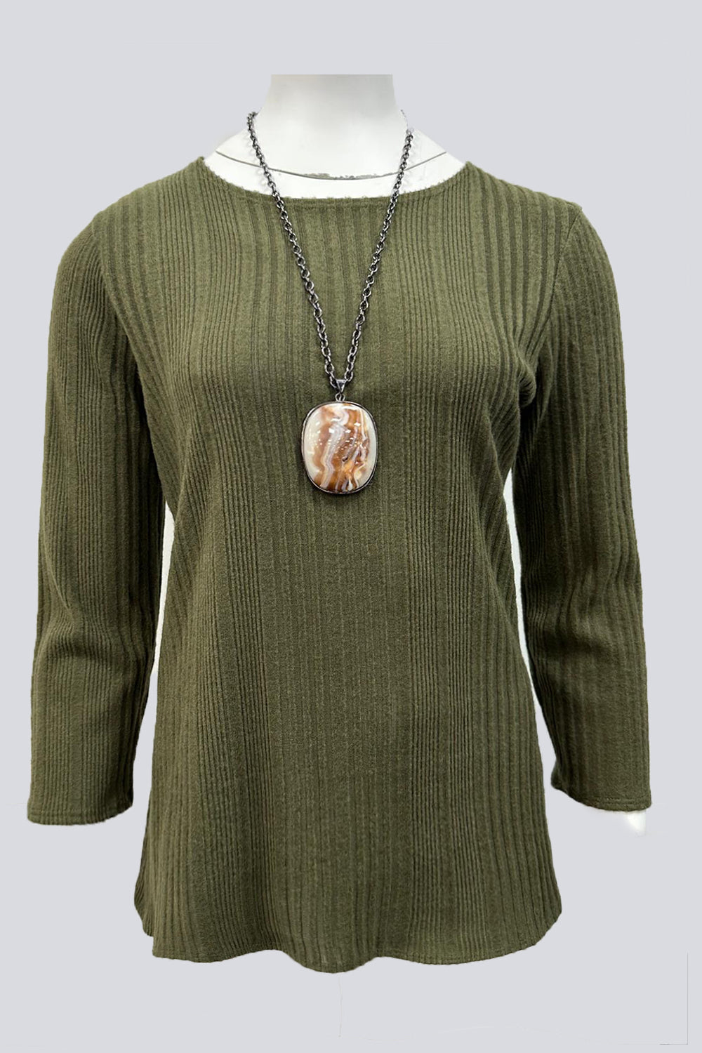 Stripe Textured Velvet Top