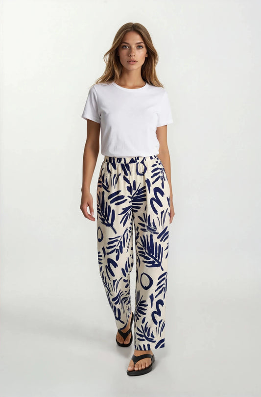 Leaf Printed Trouser