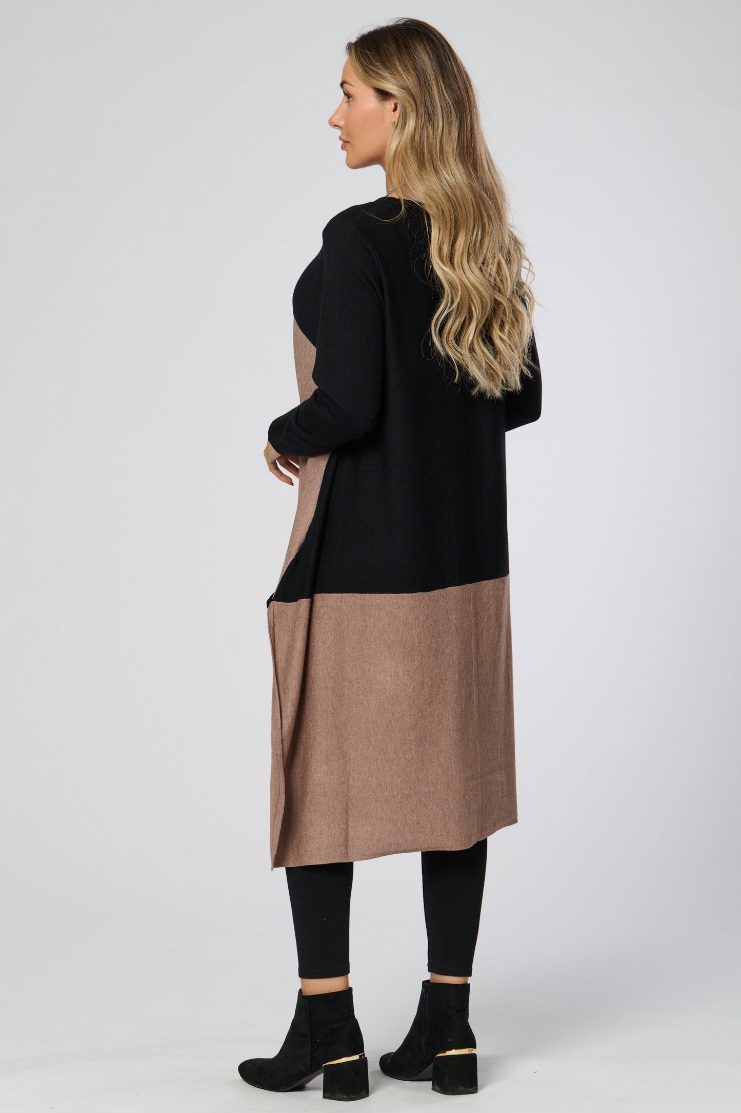 Long Block Stripe Knitted Dress