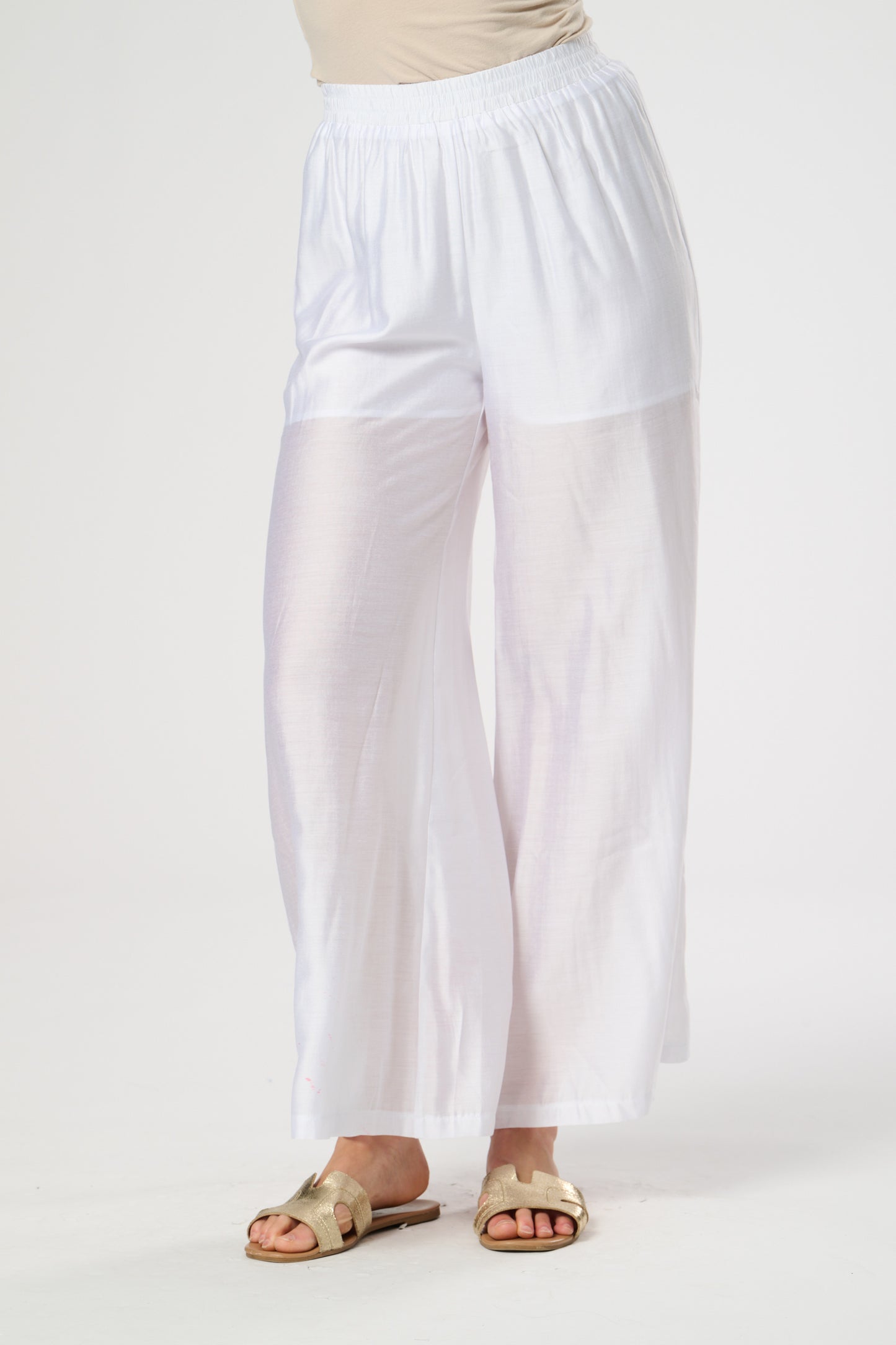 Silk Touch Wide Leg Trouser