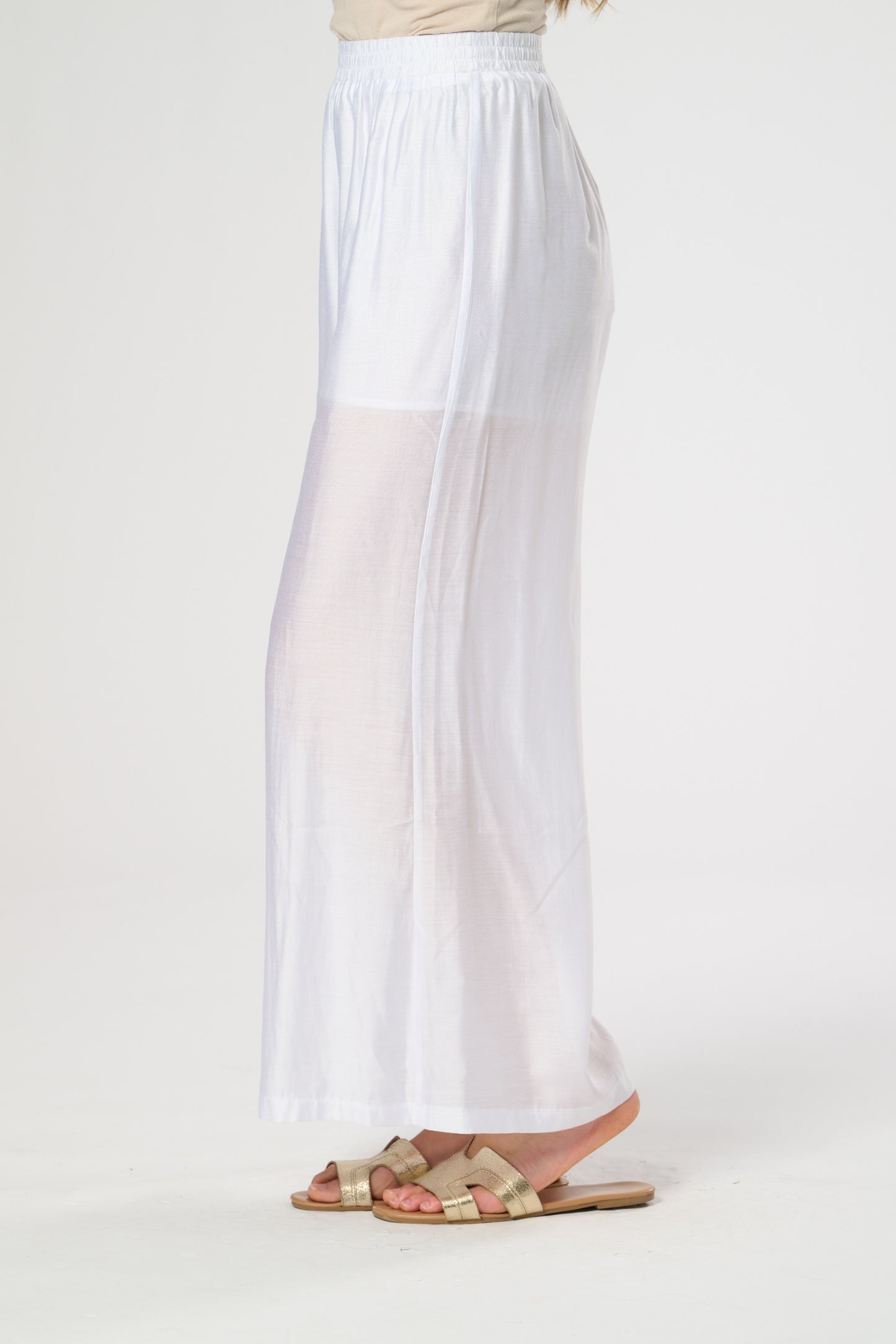 Silk Touch Wide Leg Trouser