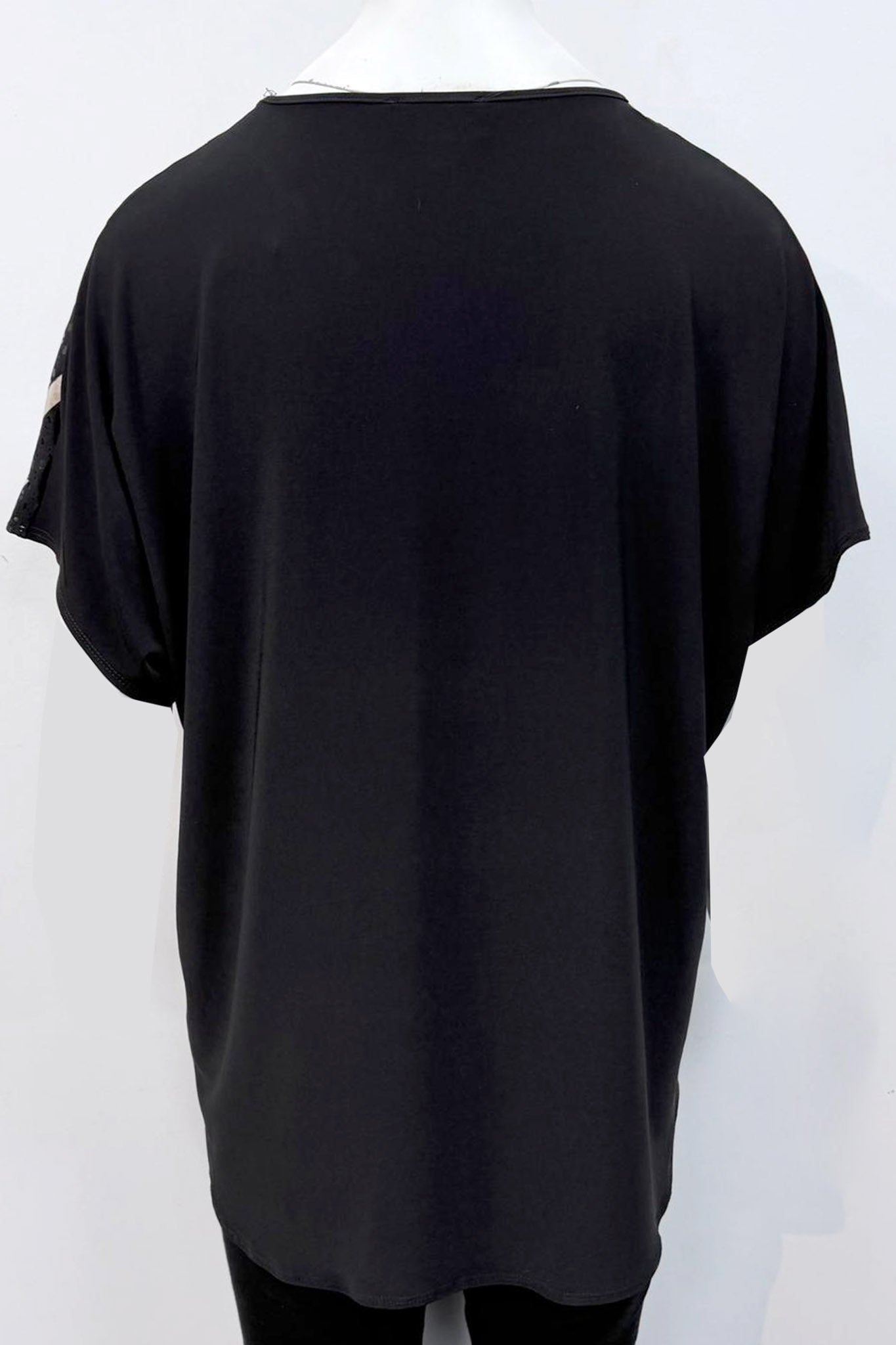 Abstract Print Embellished Top