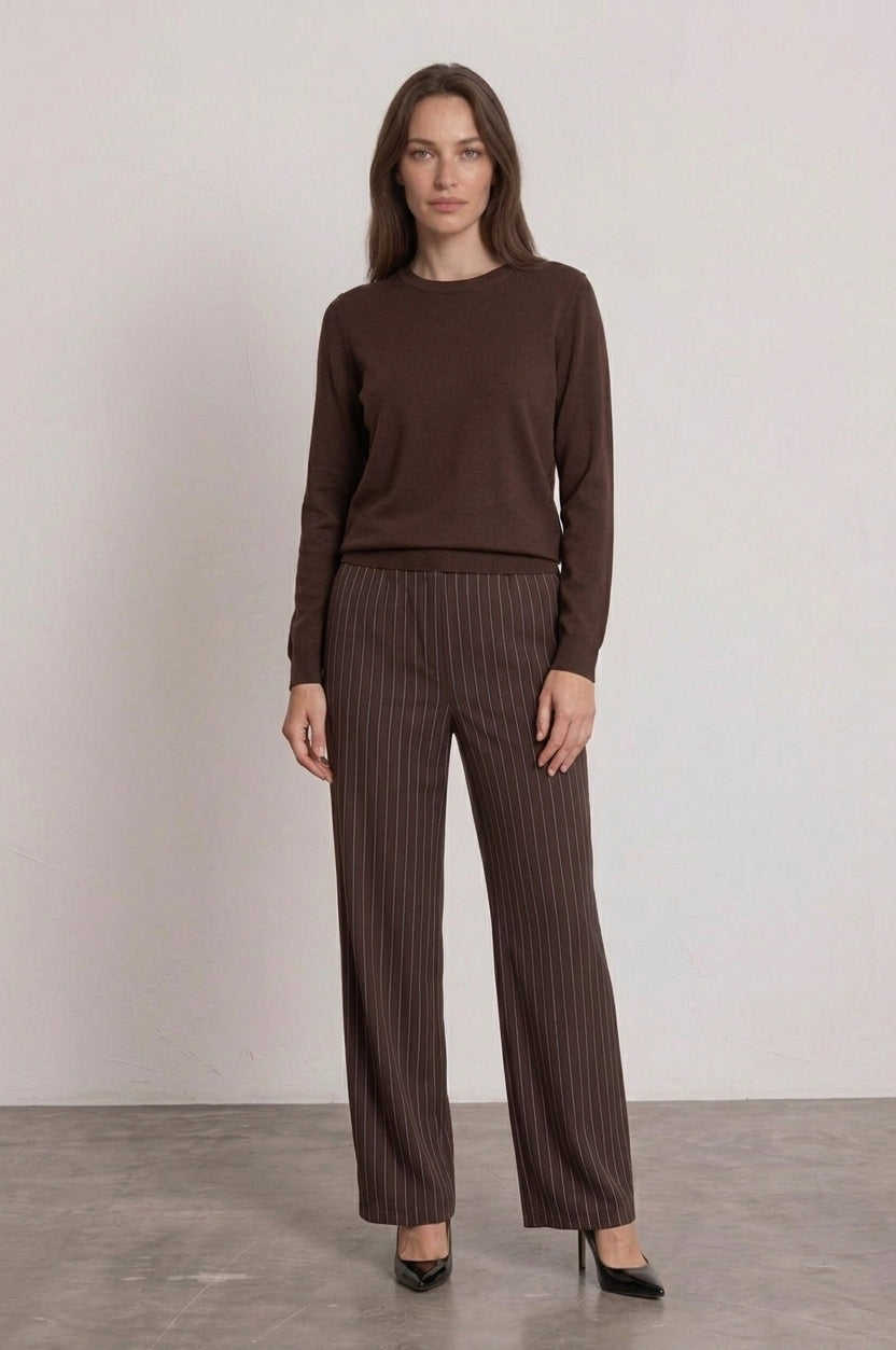 Pinstripe Soft Wide-Leg Trousers £8.50