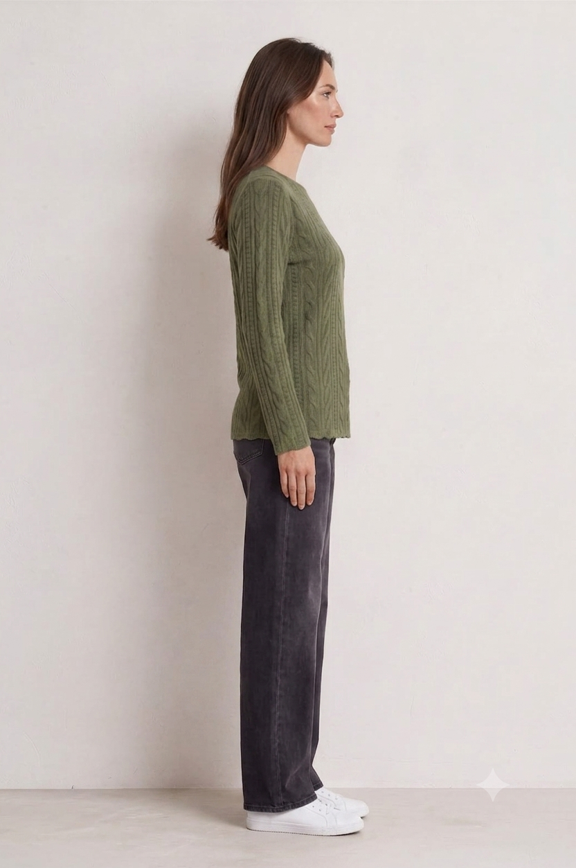 Cable Knit Long Sleeve Top £8.95
