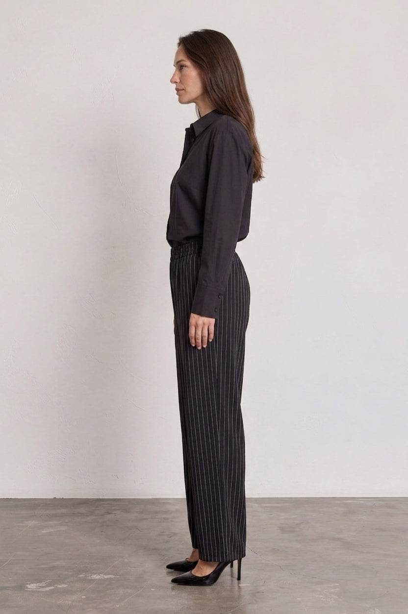 Pinstripe Soft Wide-Leg Trousers £8.50