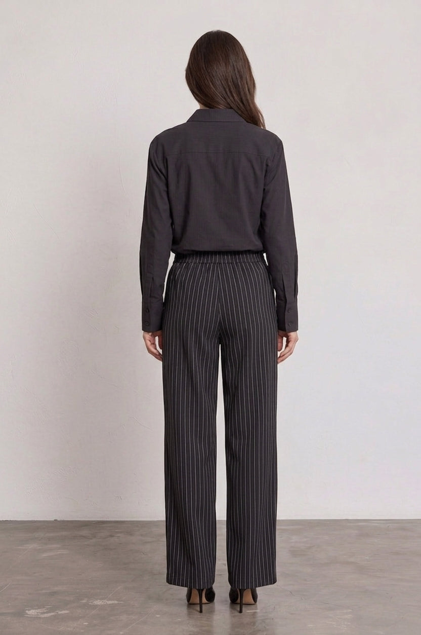 Pinstripe Soft Wide-Leg Trousers £8.50