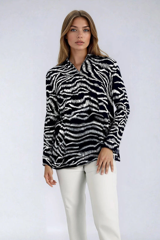 Animal Printed Shirt Top