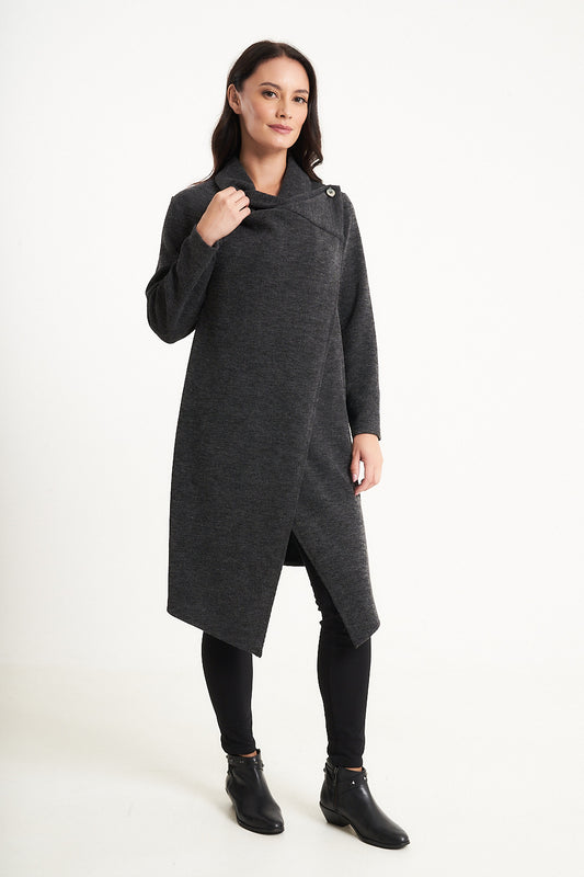 Single Button Wrap Over Jacket