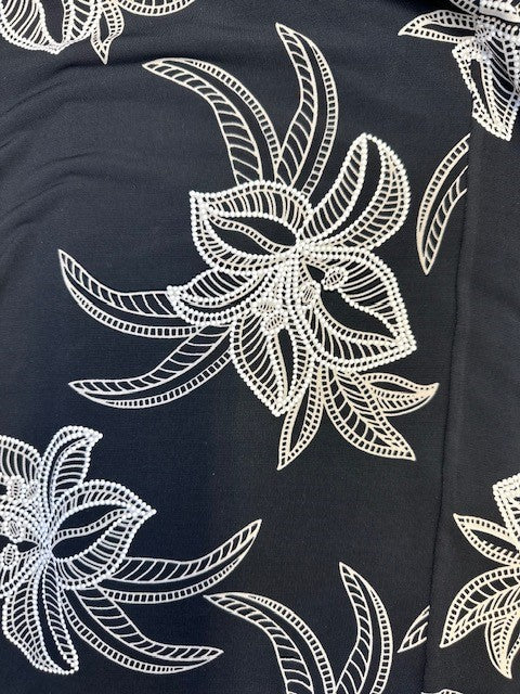 Textured Floral Loose Fit Top