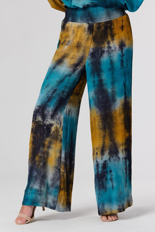 Tie-Dye Wide Leg Trouser