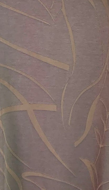 Abstract Leaf Cowl Neck Dress