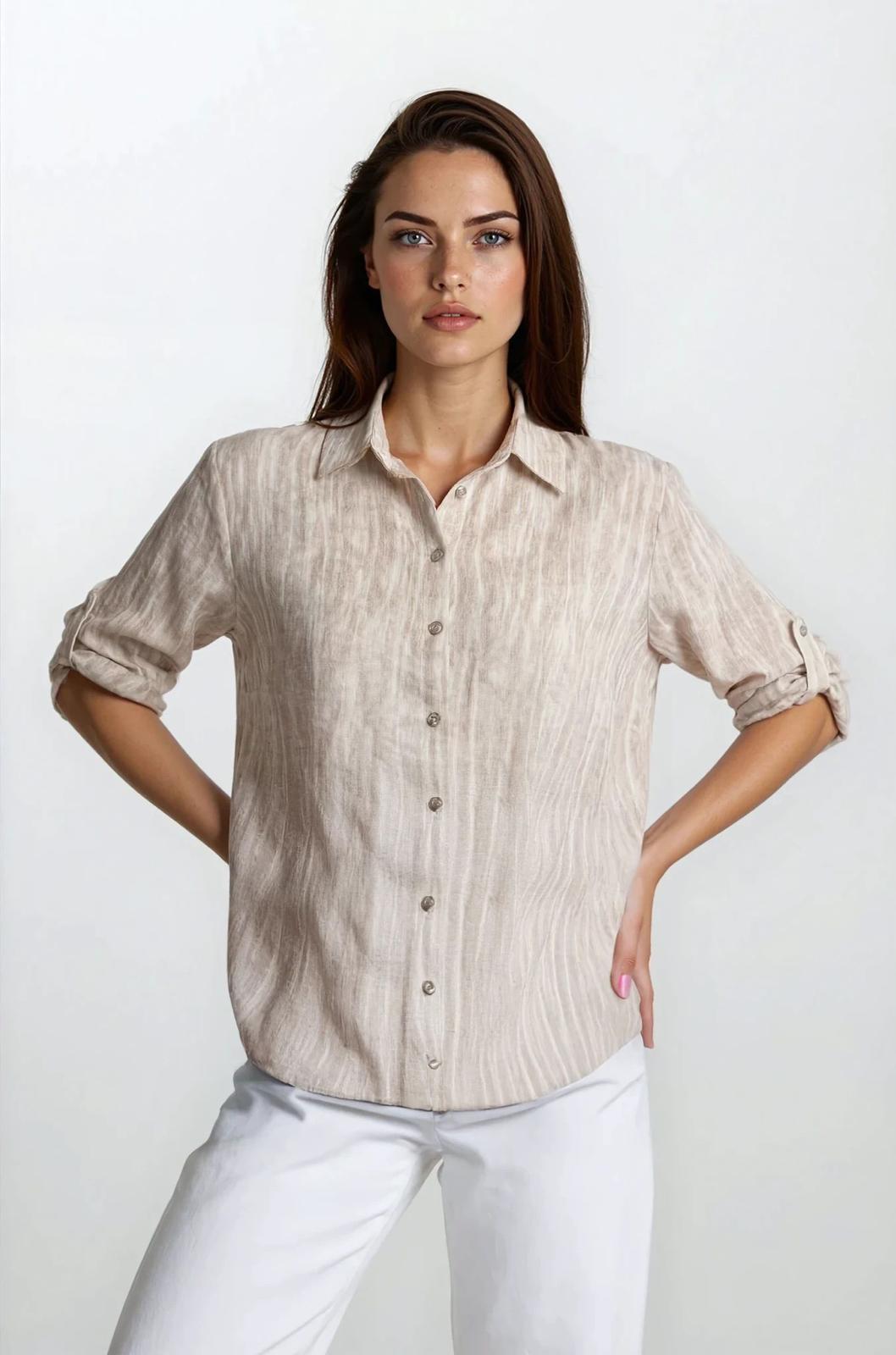 Marble Print Shirt Top