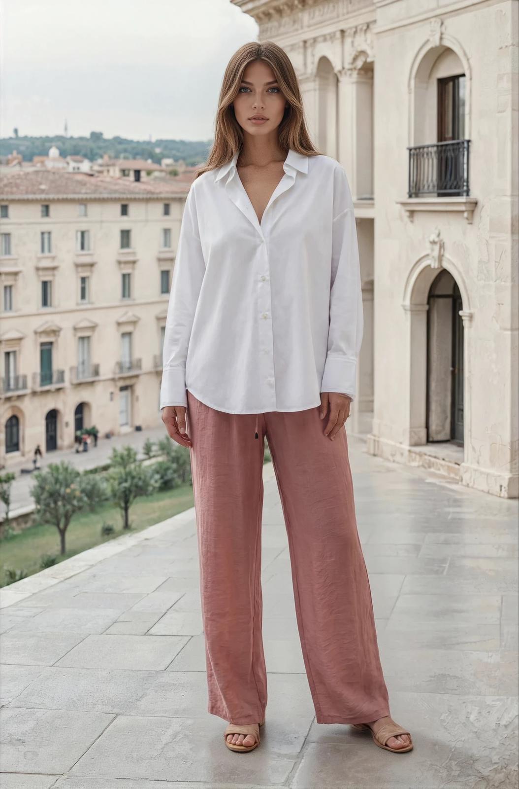 Lightweight Summer Trouser With Belt