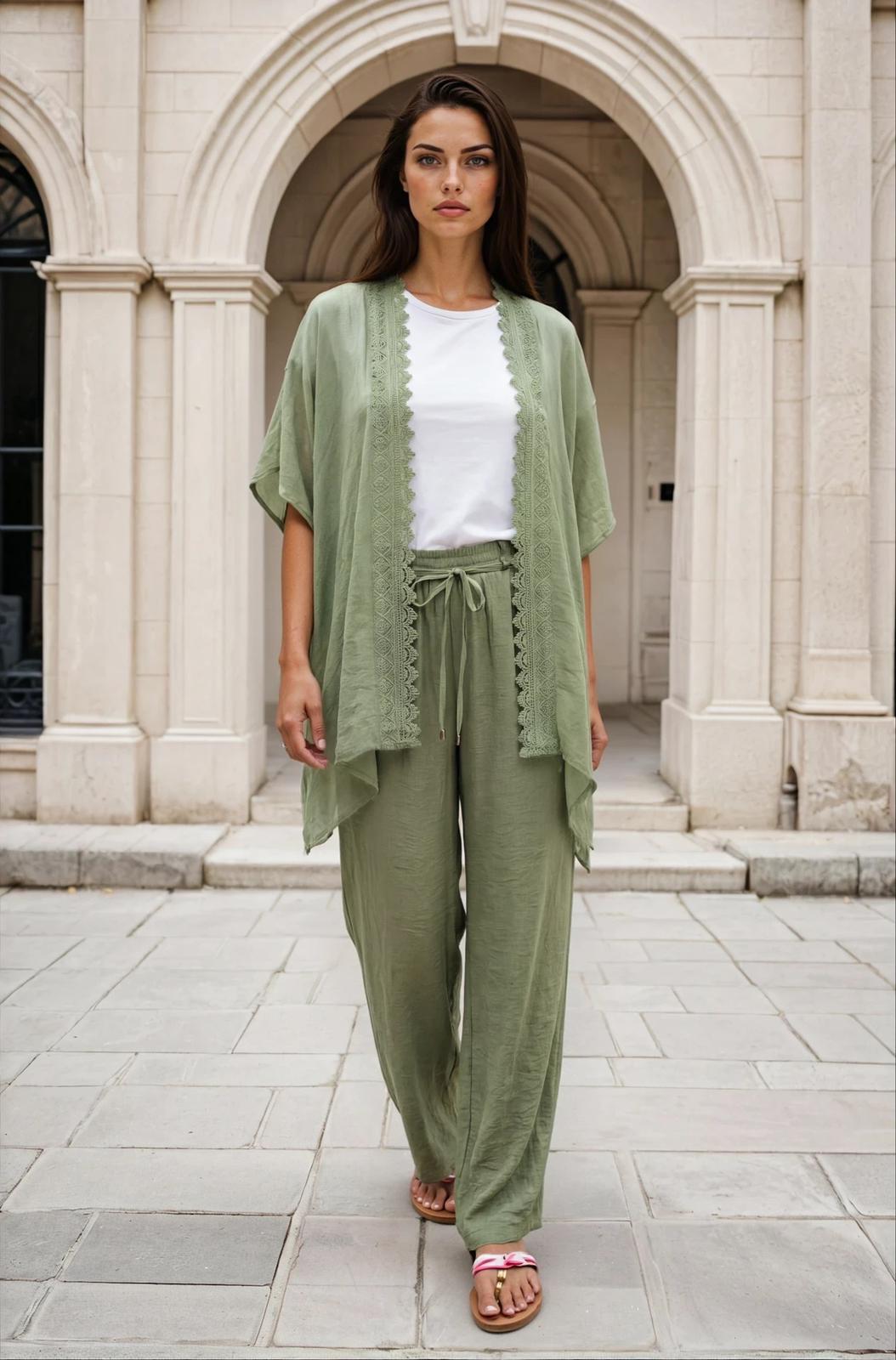 Lightweight Summer Trouser With Belt