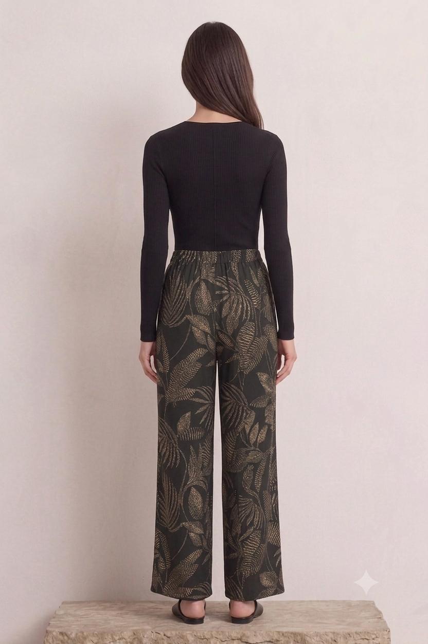 Foliage Print Wide-Leg Bottoms £9.50