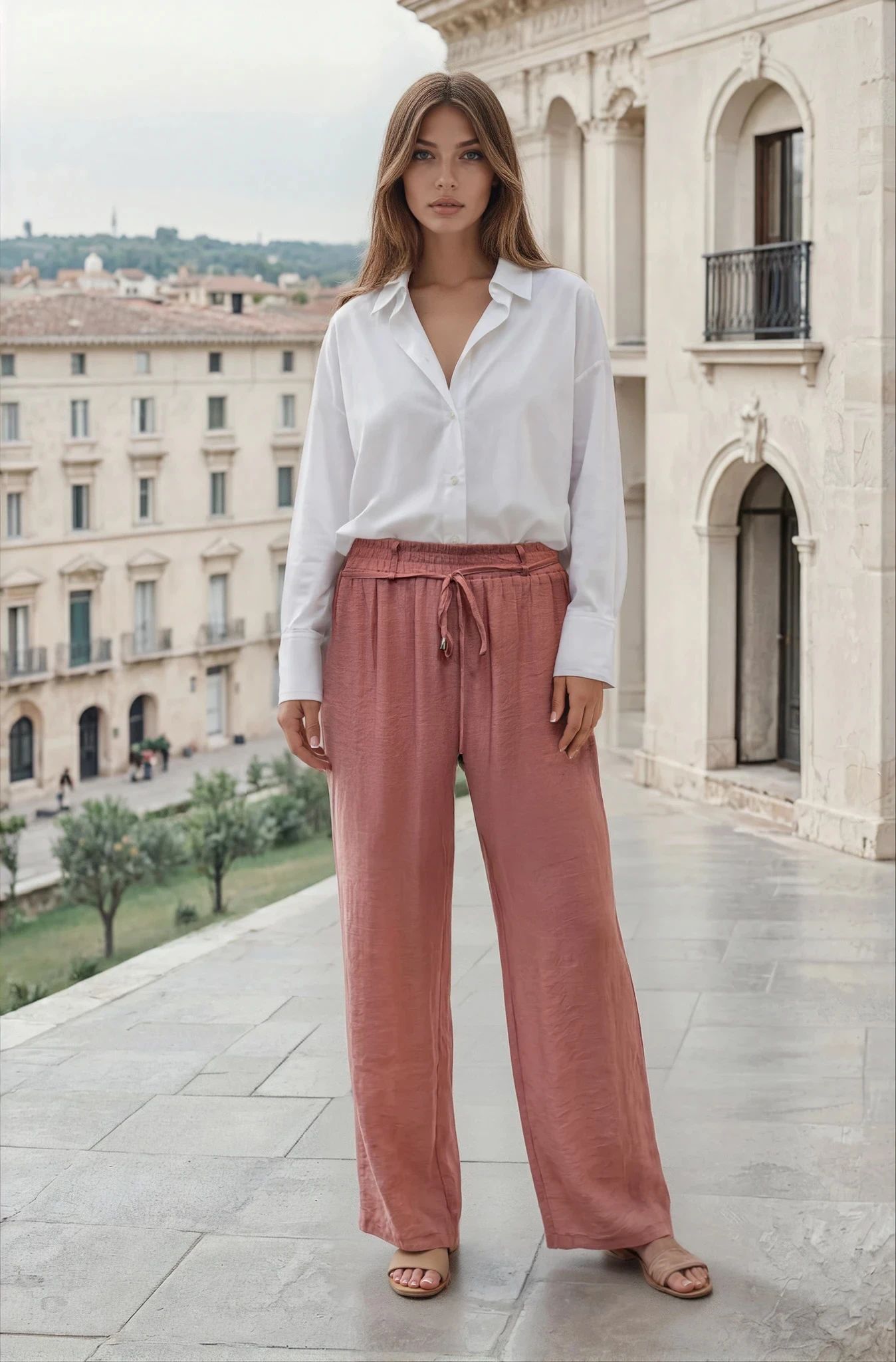 Lightweight Summer Trouser With Belt