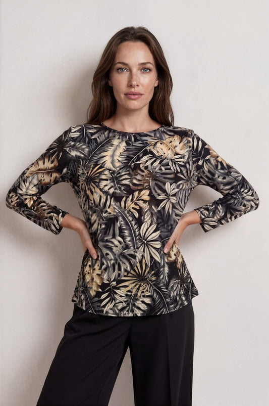 Folliage Print Long Sleeve Top £9.50
