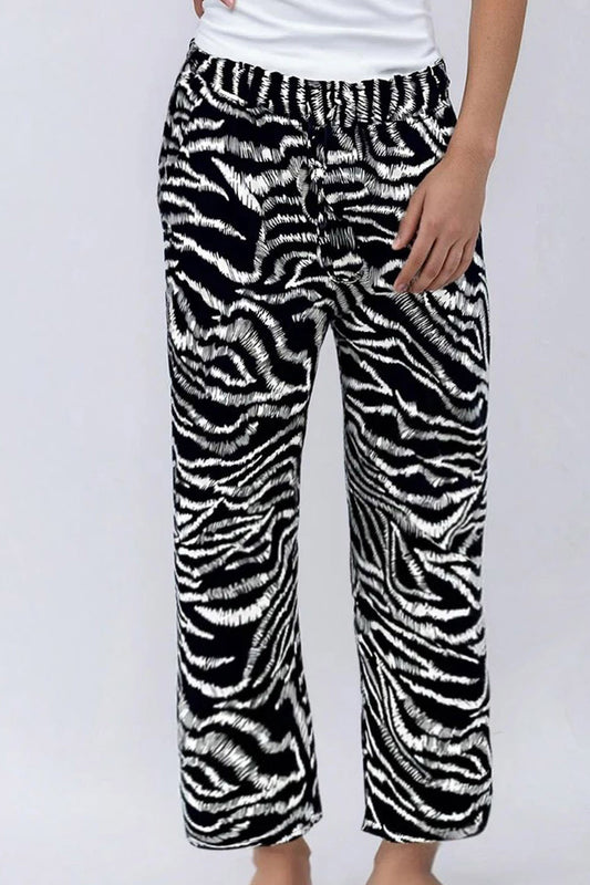 Animal Print Elasticated WaistTrouser