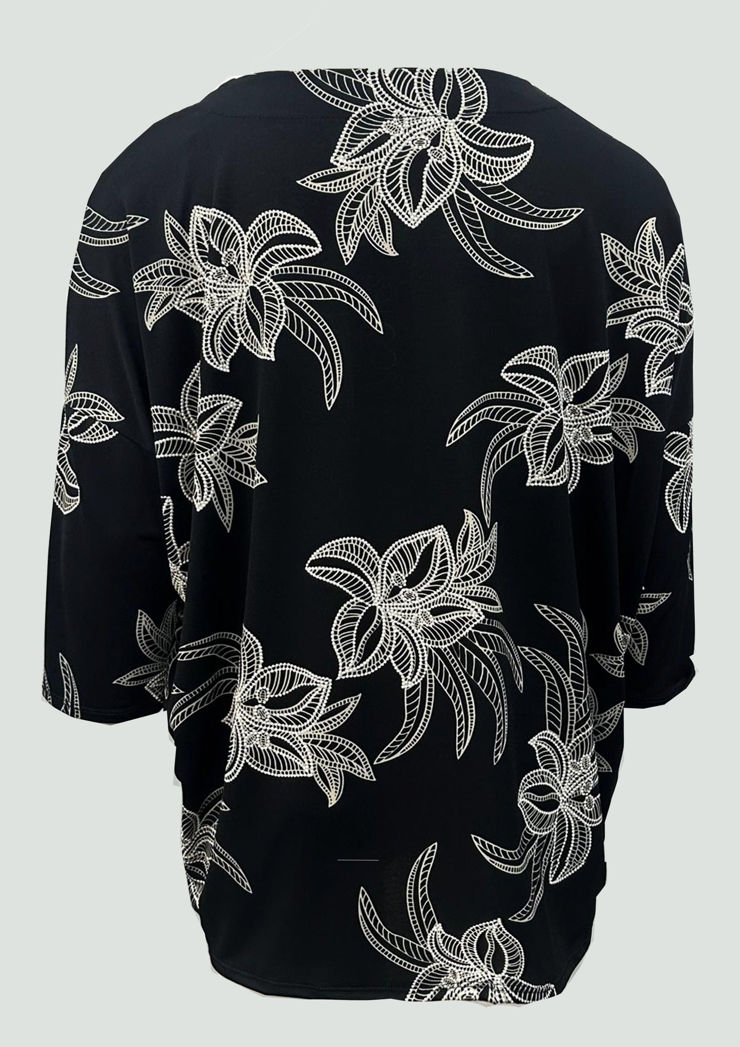 Textured Floral Loose Fit Top