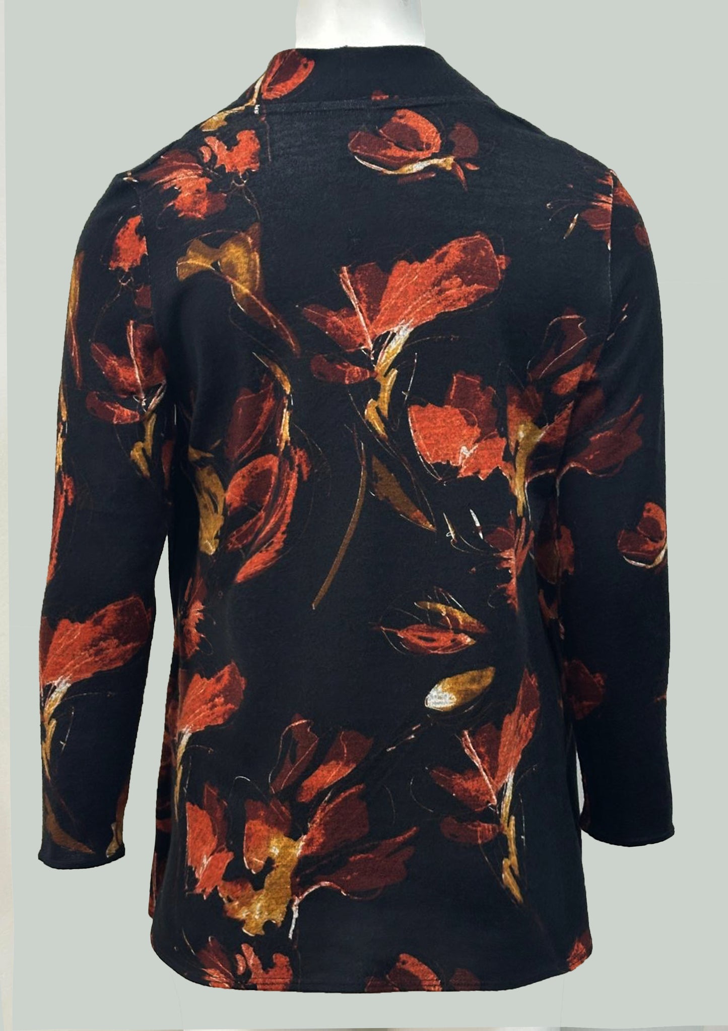 Floral Soft Touch Jacket Inset Top