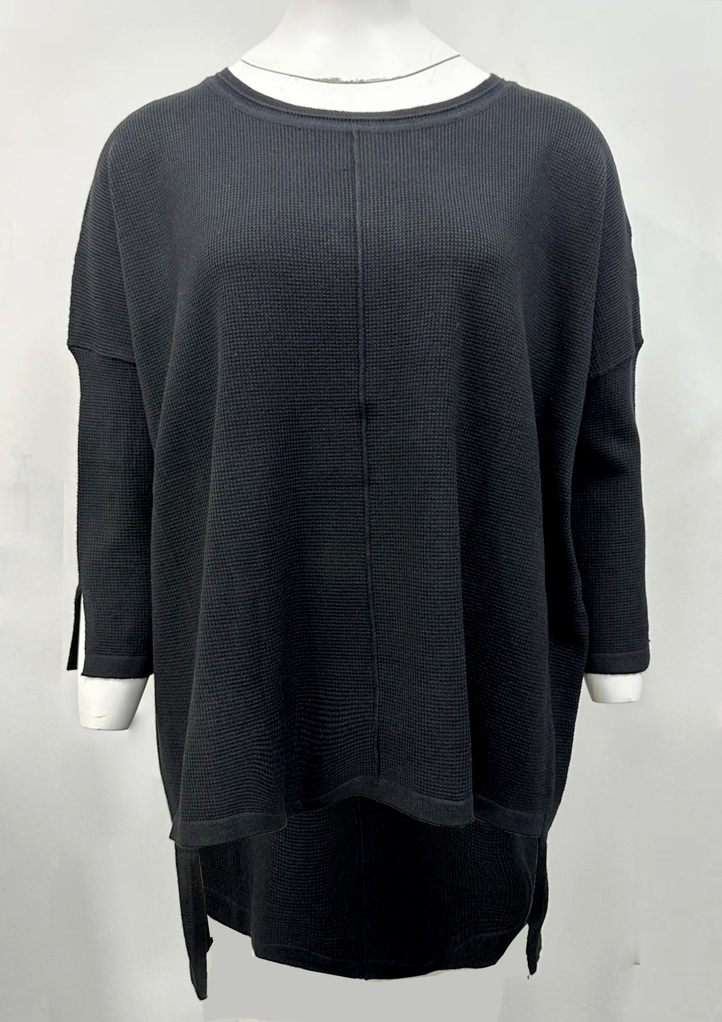 Knitted Elliptical Hem Top