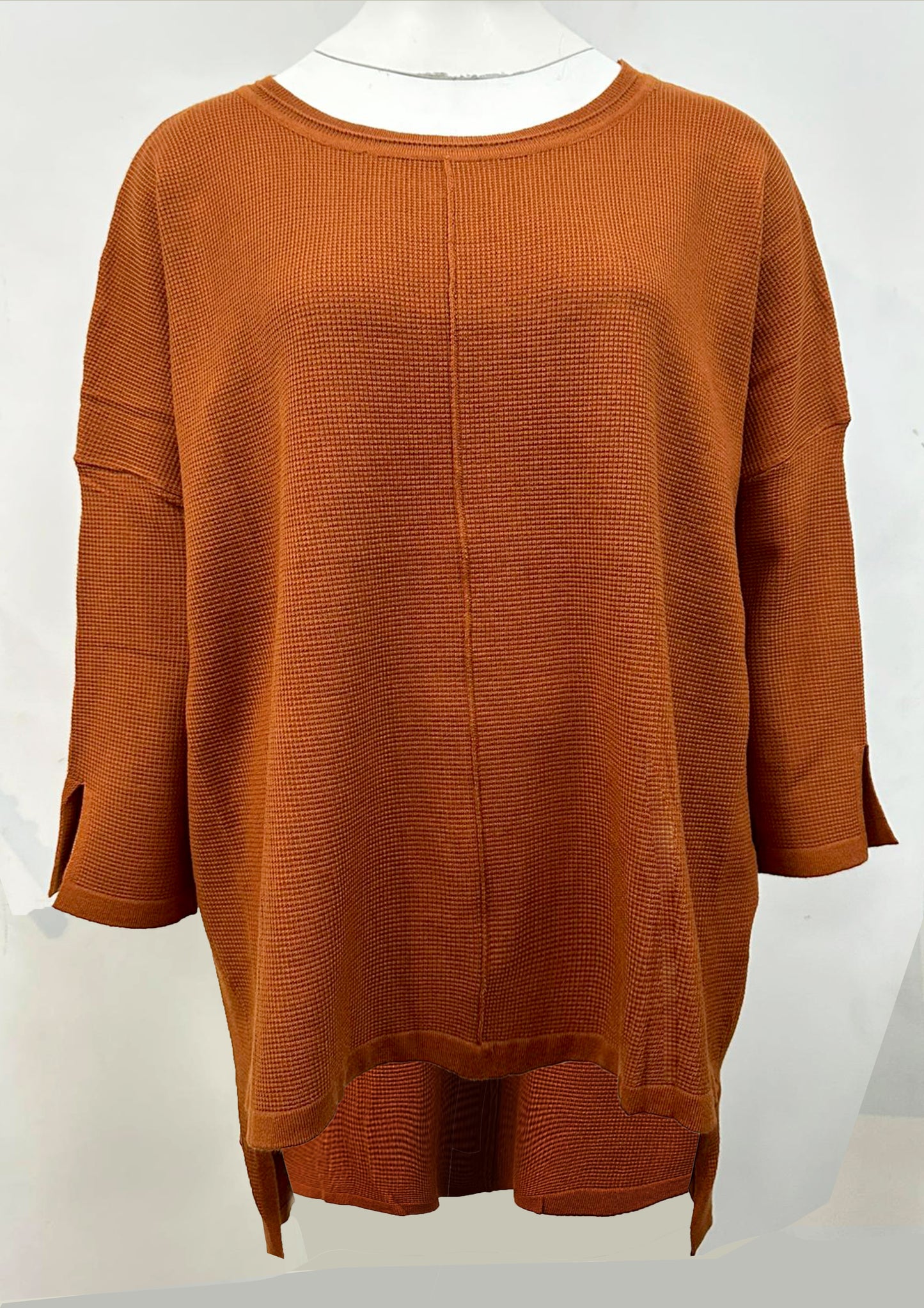 Knitted Elliptical Hem Top
